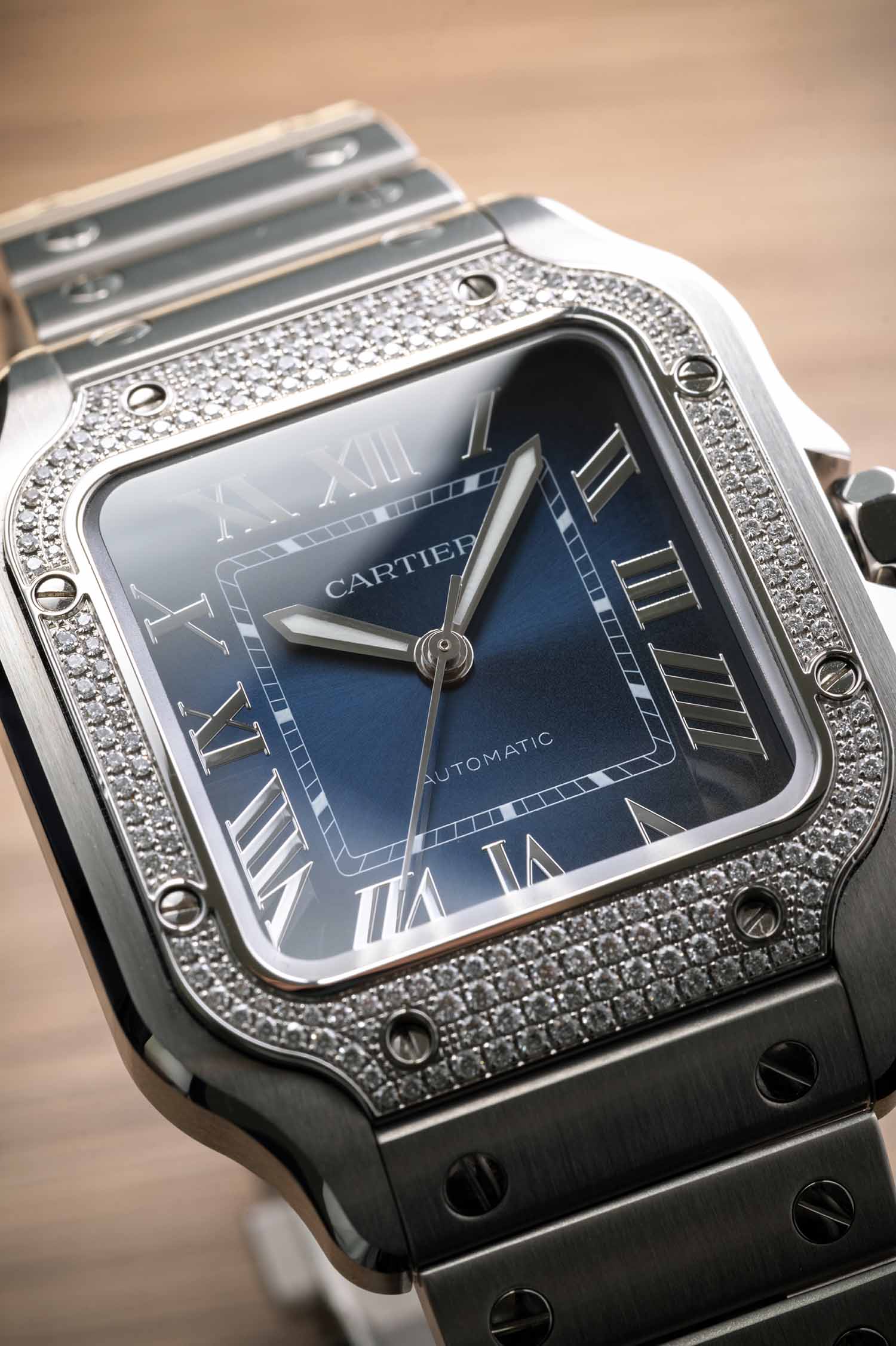 Cartier Santos De Cartier Blue Diamonds W4SA0006